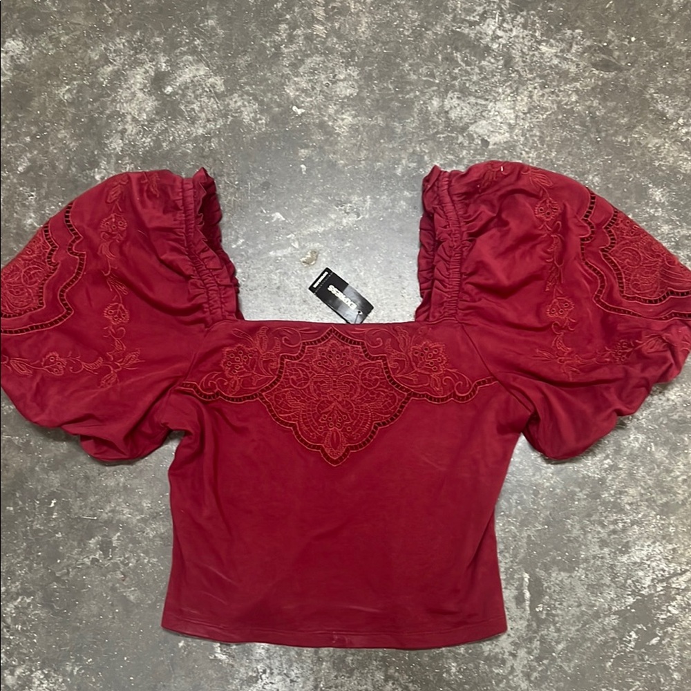 NWT Express Puff Sleeve Top